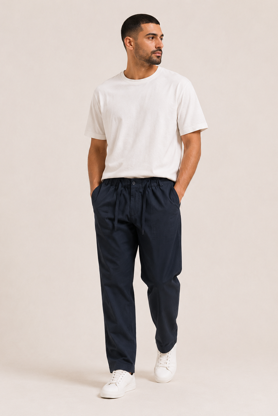 The Navy Relaxed Trouser