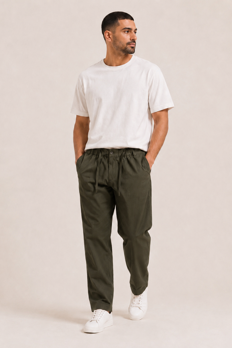 The Olive Relaxed Trouser