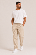 Essential Relaxed Gabardine Pants – Beige